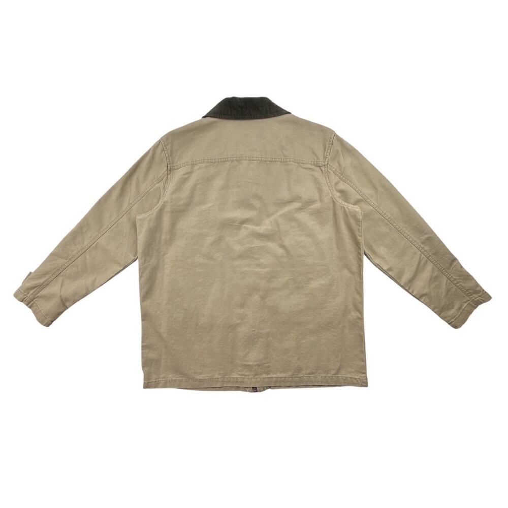 Scoop Barn Field Jacket Classic Tan Chore Zip Snap Brown Corduroy Collar Large - Picture 6 of 13